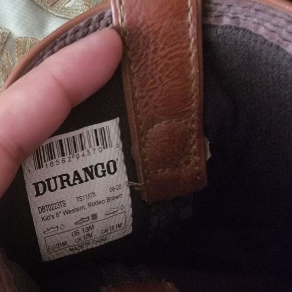 Durango Kids Brown Leather Boots - Picture 2 of 8